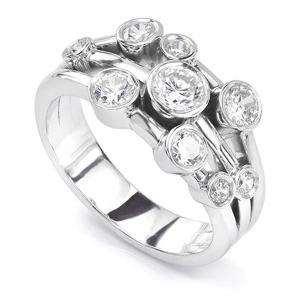 Madison 1 Carat Diamond Bubble Ring Main Image