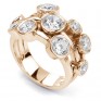 Carnegie 3 Carat Diamond Bubble Ring in Rose Gold Carnegie 3 Carat Diamond Bubble Ring in Rose Gold