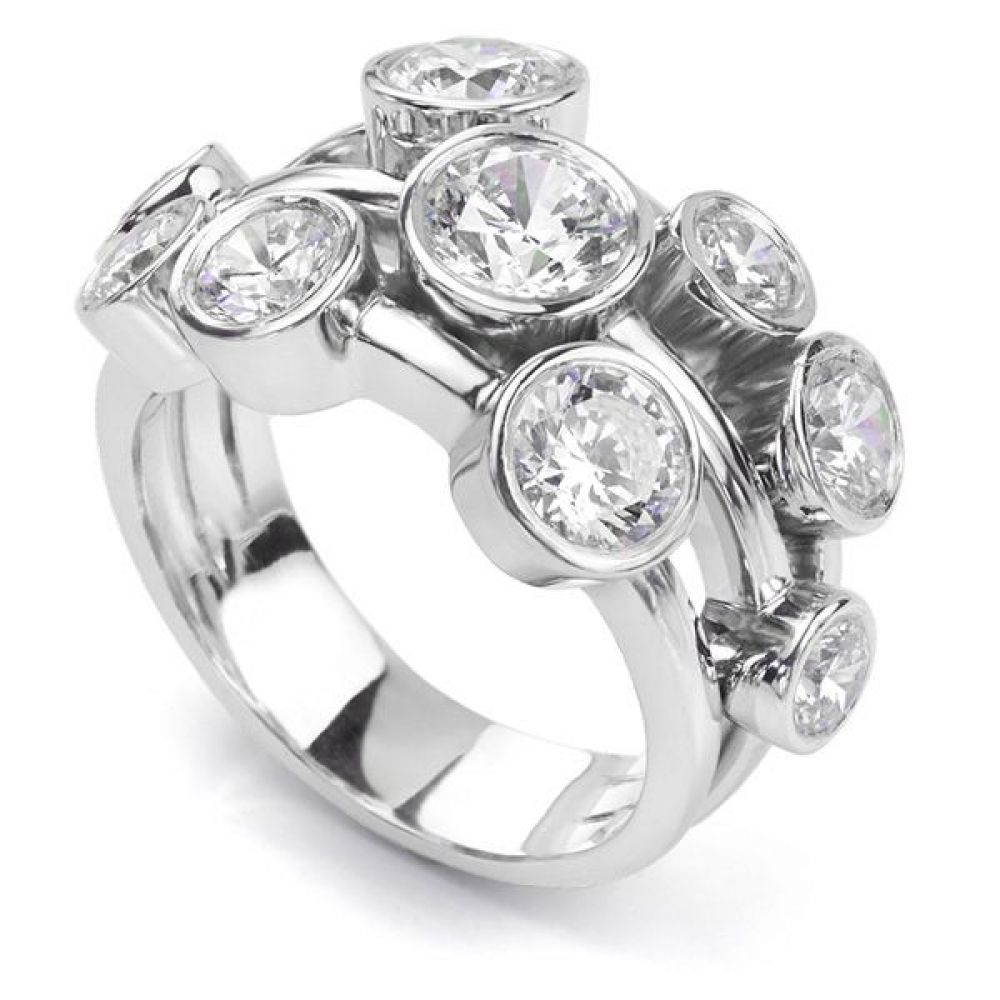 Carnegie - 3ct Diamond Bubble Ring Carnegie - 3ct Diamond Bubble Ring