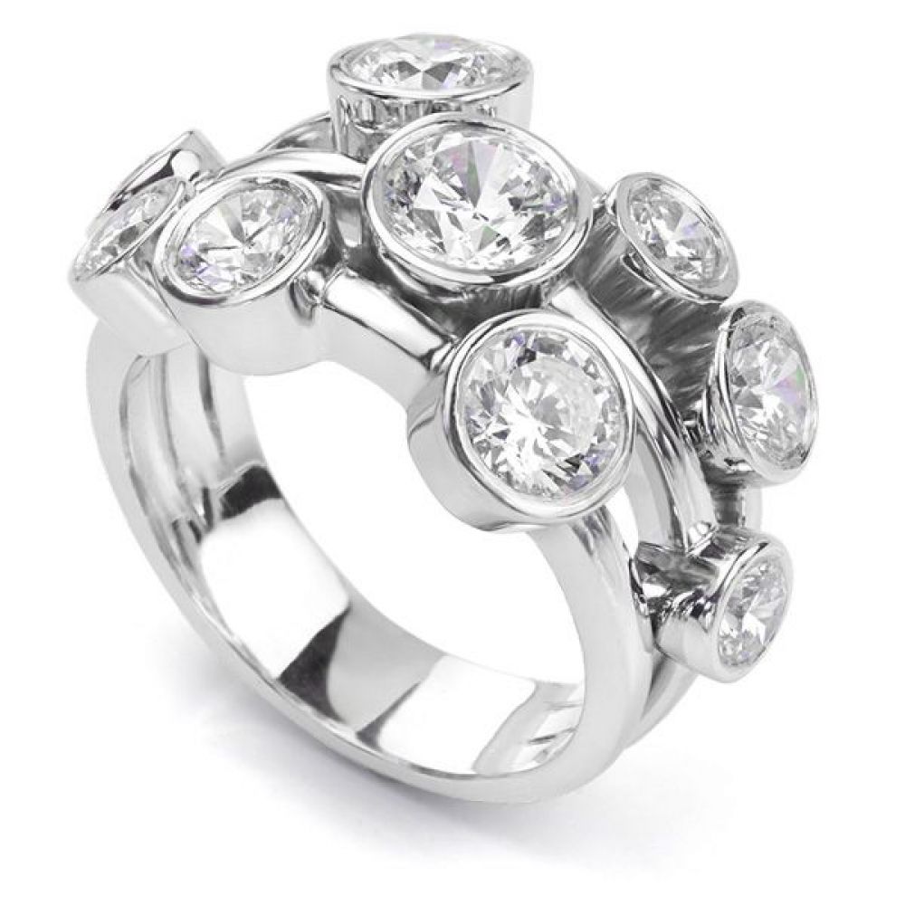 Carnegie - 3ct Diamond Bubble Ring