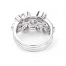 Rear view of the Raindance style diamond bubble ring Carnegie Rear view of the Raindance style diamond bubble ring Carnegie