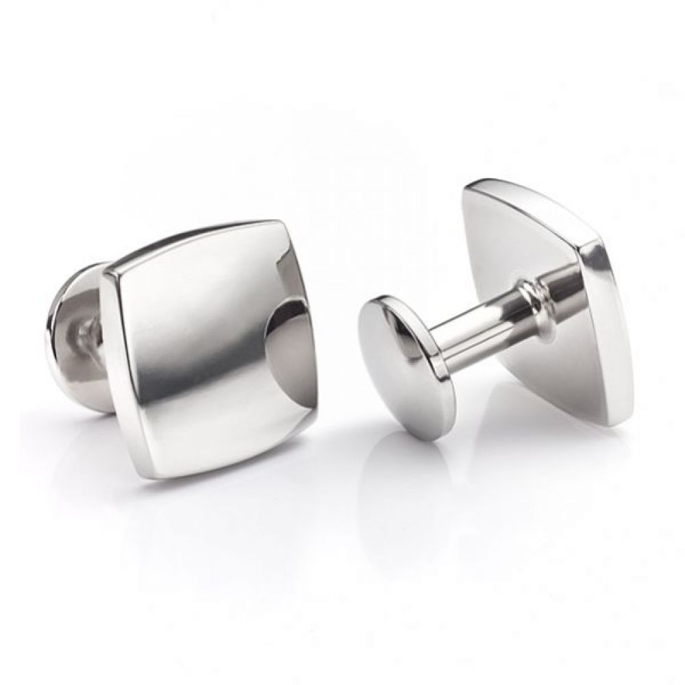 Square Polished Cufflinks Square Polished Cufflinks