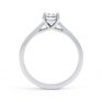 Modern Classic 4 Claw Oval Solitaire Engagement Ring Side View Modern Classic 4 Claw Oval Solitaire Engagement Ring Side View