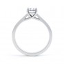 Modern Classic 4 Claw Oval Solitaire Engagement Ring Side View Modern Classic 4 Claw Oval Solitaire Engagement Ring Side View