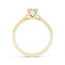 Modern Classic 4 Claw Oval Solitaire Engagement Ring Side View In Yellow Gold Modern Classic 4 Claw Oval Solitaire Engagement Ring Side View In Yellow Gold
