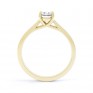 Modern Classic 4 Claw Oval Solitaire Engagement Ring Side View In Yellow Gold Modern Classic 4 Claw Oval Solitaire Engagement Ring Side View In Yellow Gold