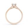 Modern Classic 4 Claw Oval Solitaire Engagement Ring Side View In Rose Gold Modern Classic 4 Claw Oval Solitaire Engagement Ring Side View In Rose Gold