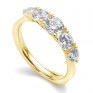 5 Stone Diamond Trellis Ring Main View Yellow Gold 5 Stone Diamond Trellis Ring Main View Yellow Gold