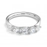 5 Stone Diamond Trellis Ring Front View White Gold 5 Stone Diamond Trellis Ring Front View White Gold