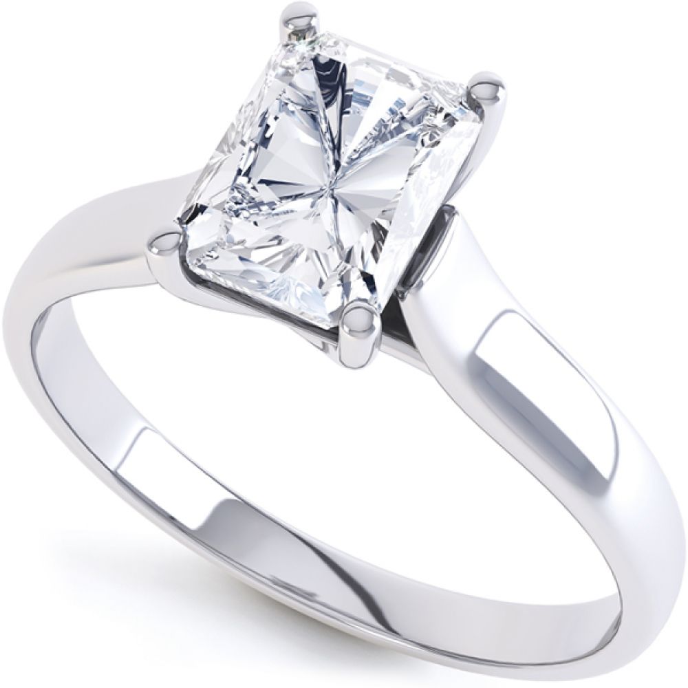 Radiant Cut Diamond Engagement Ring Radiant Cut Diamond Engagement Ring