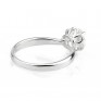 Side view of Tulip vintage diamond halo ring Side view of Tulip vintage diamond halo ring