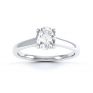 Zarah oval solitaire diamond engagement ring in white gold Zarah oval solitaire diamond engagement ring in white gold
