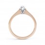 Simple Marquise Solitaire Engagement Ring SIde View Rose Gold Simple Marquise Solitaire Engagement Ring SIde View Rose Gold