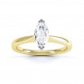 Simple Marquise Solitaire Engagement Ring Top View Yellow Gold Simple Marquise Solitaire Engagement Ring Top View Yellow Gold