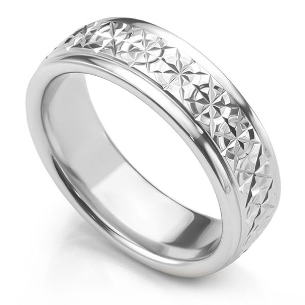 Sparkle Cut Wedding Ring Main Image