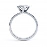 Princess Twist Engagement Ring Platinum Side View Princess Twist Engagement Ring Platinum Side View