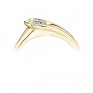 Loop Bezel Round Solitaire Engagement Ring - Yellow Side Loop Bezel Round Solitaire Engagement Ring - Yellow Side