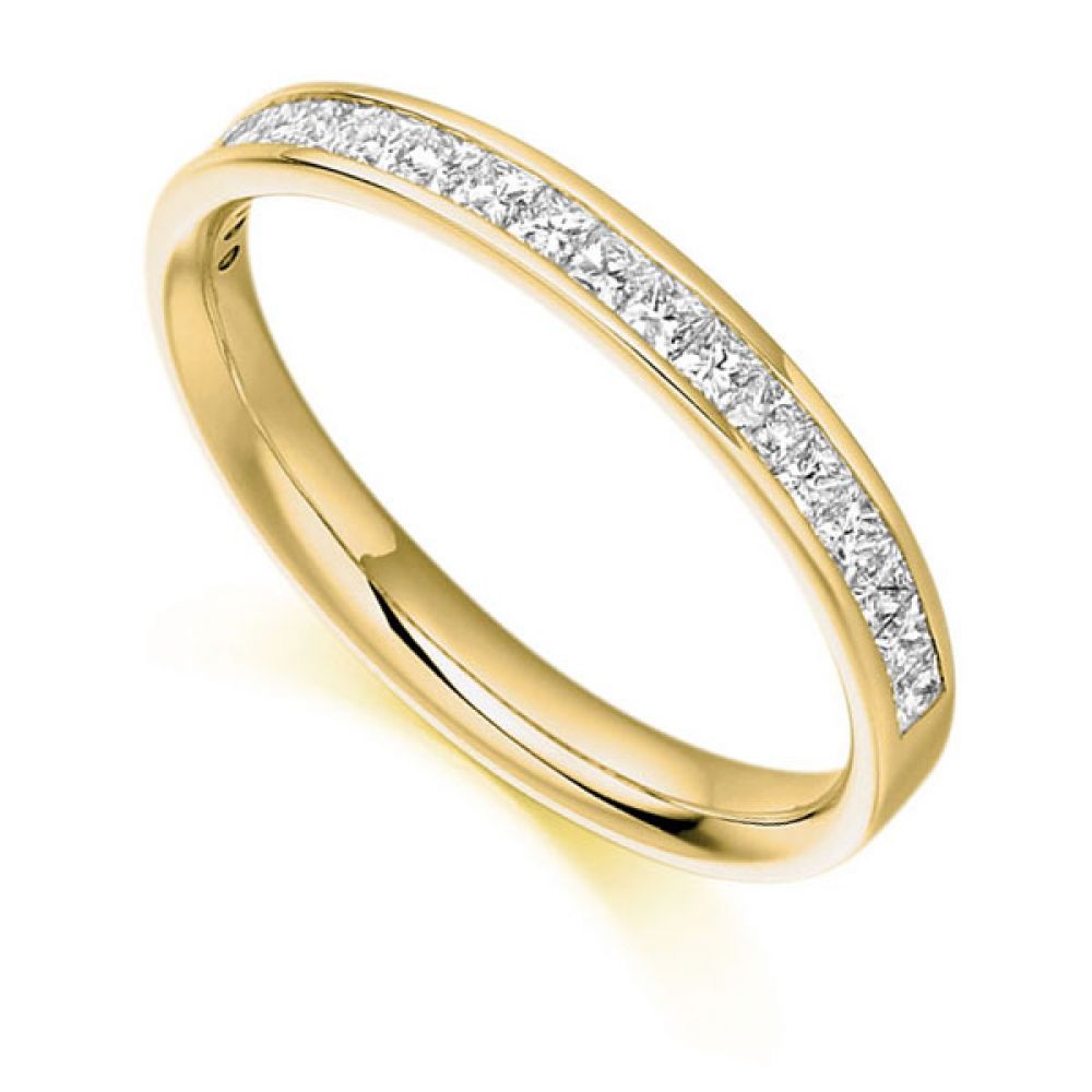 HET3225A - 0.65cts Princess Cut Diamond Eternity - Yellow HET3225A - 0.65cts Princess Cut Diamond Eternity - Yellow