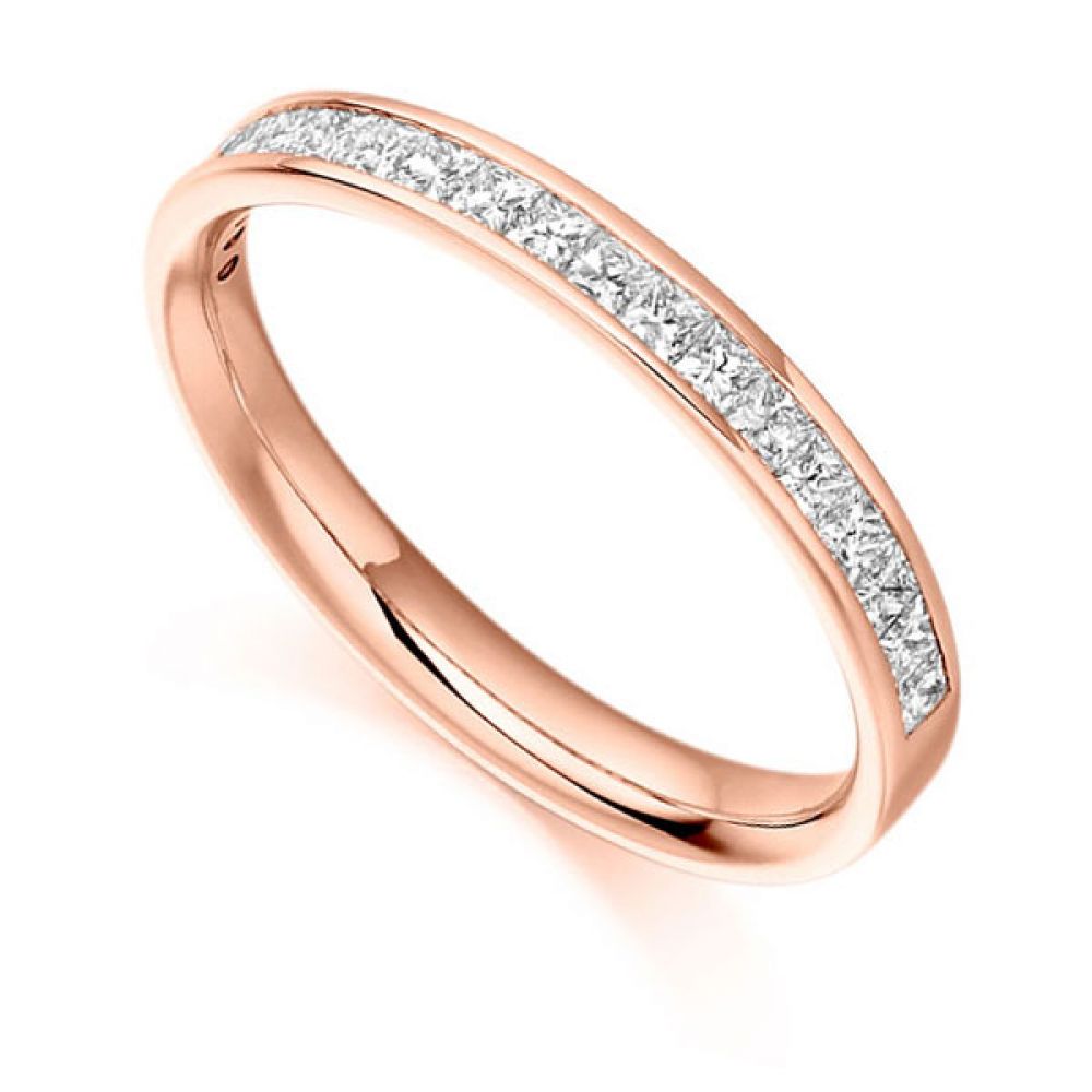 HET3225A - 0.65cts Princess Cut Diamond Eternity - Rose HET3225A - 0.65cts Princess Cut Diamond Eternity - Rose