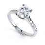 Faith-Oval Solitaire with Diamond Shoulders - perspective Faith-Oval Solitaire with Diamond Shoulders - perspective