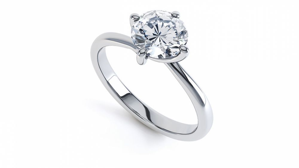 Twist Round Diamond Ring