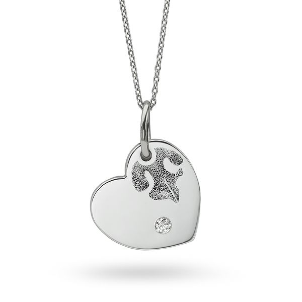 Nose Print Heart Pendant Main Image