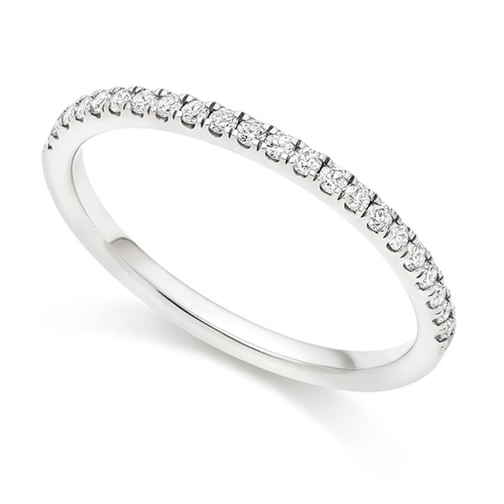 Micro-Claw Wedding ring - White