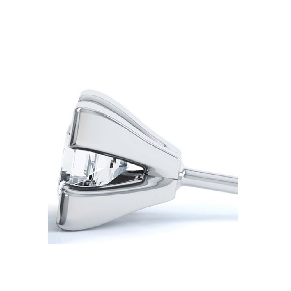 4 Claw Tiffany Style Princess Cut Diamond Earrings