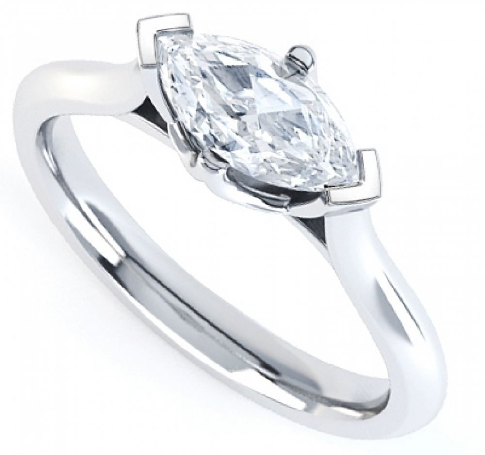 east west marquise diamond ring setting