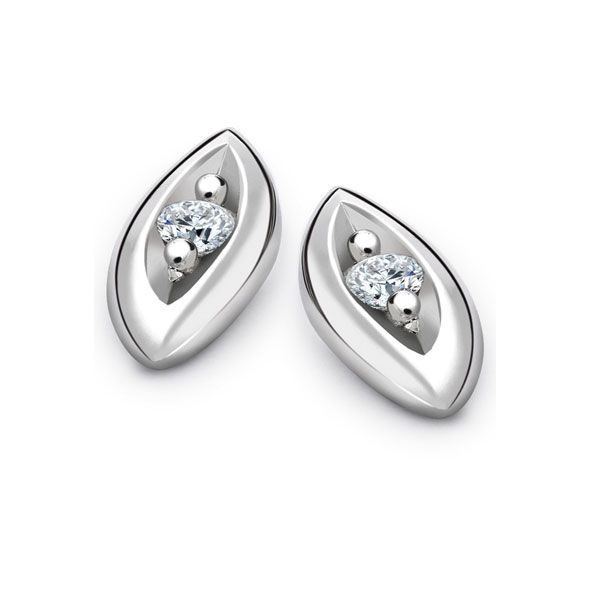 Entwine 950 Platinum Diamond Stud Earrings