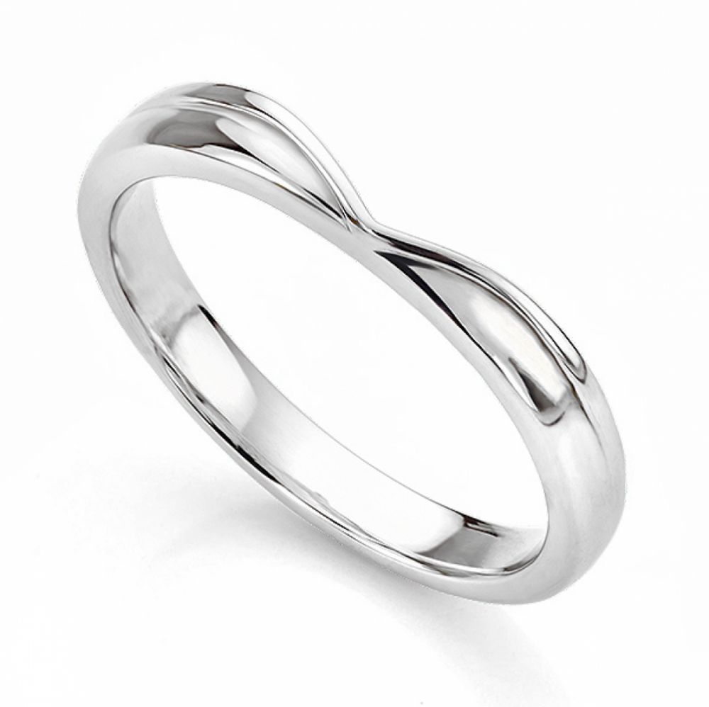 V Shaped Straight Wishbone Shaped Wedding Ring
