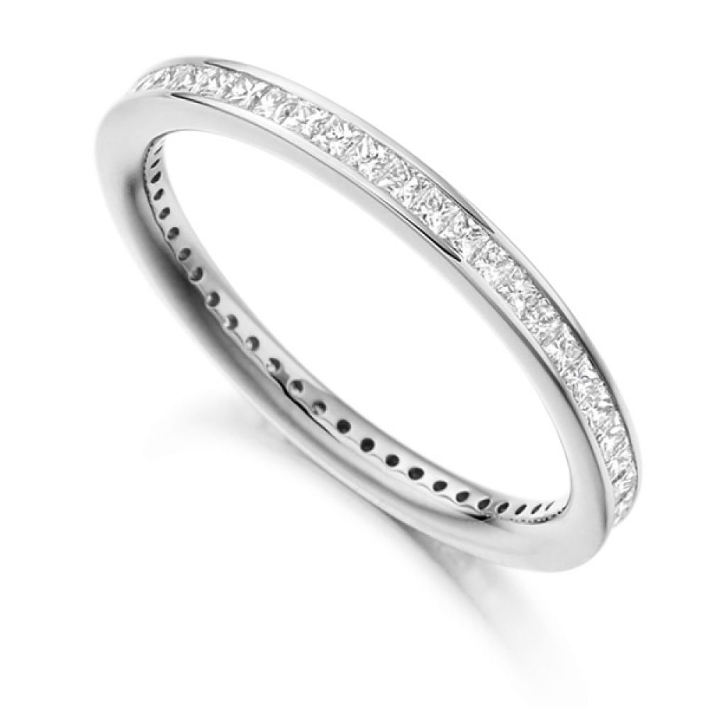 0.62cts Princess Diamond Full Eternity Ring