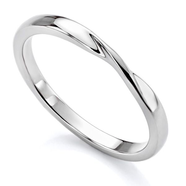 Ribbon Twist Wedding Ring Twisted Plain Shaped Wedding Ring