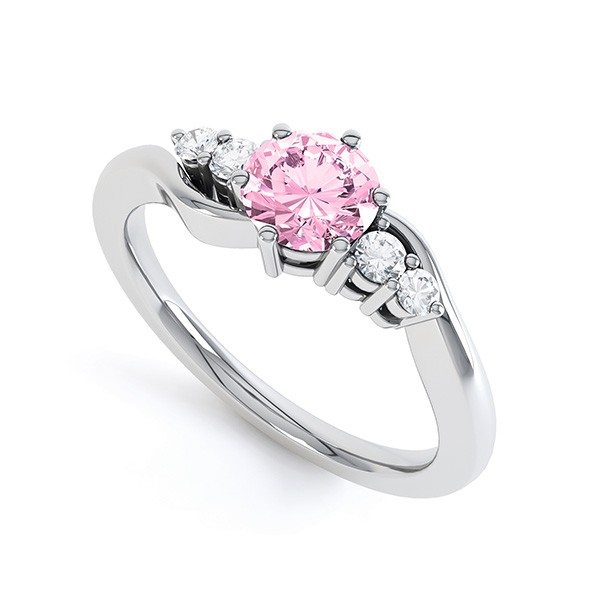 Pink Ice Rings Gold Pink Ice Rings Gold