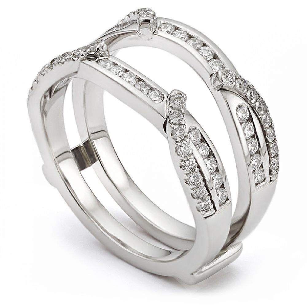 Bespoke Double Band Ring Enhancer Double Diamond Ring Guard