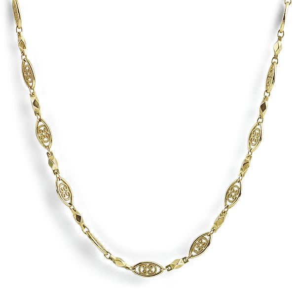Cherished 24 Carat Gold Ornate Chain