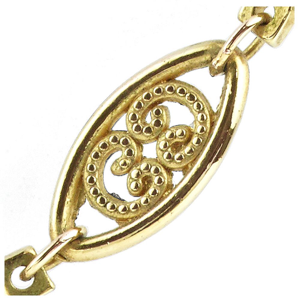 Cherished 24 Carat Gold Ornate Chain