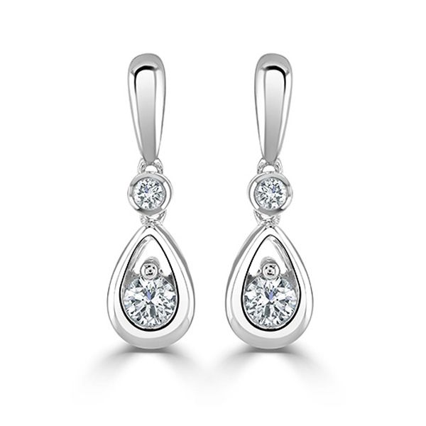 Teardrop Diamond Earrings Gold Diamond Teardrop Earrings