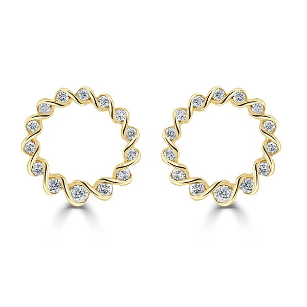 Eternal Circle Diamond Earrings