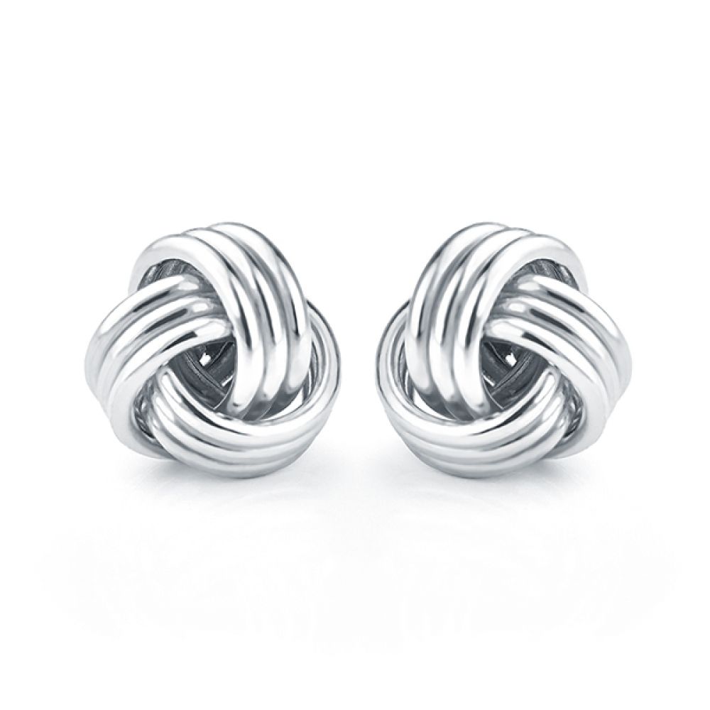 9ct Gold Knot Earrings Gold Knot Stud Earrings