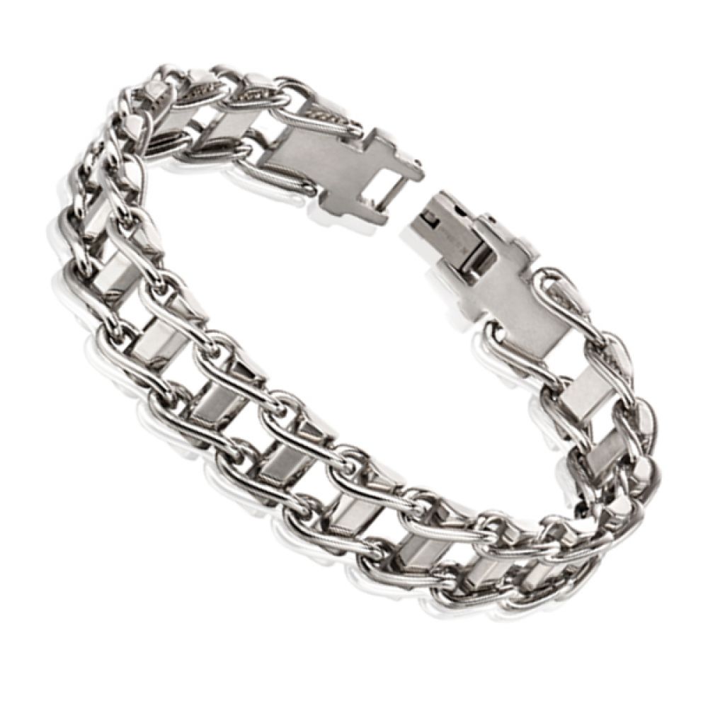 Stainless Steel Bike Chain Bracelet