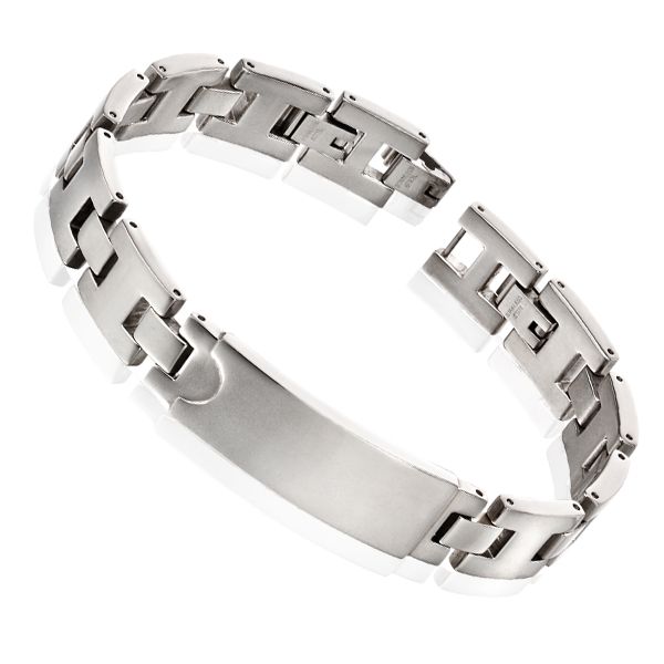 Men's Stainless Steel Identity Bracelet