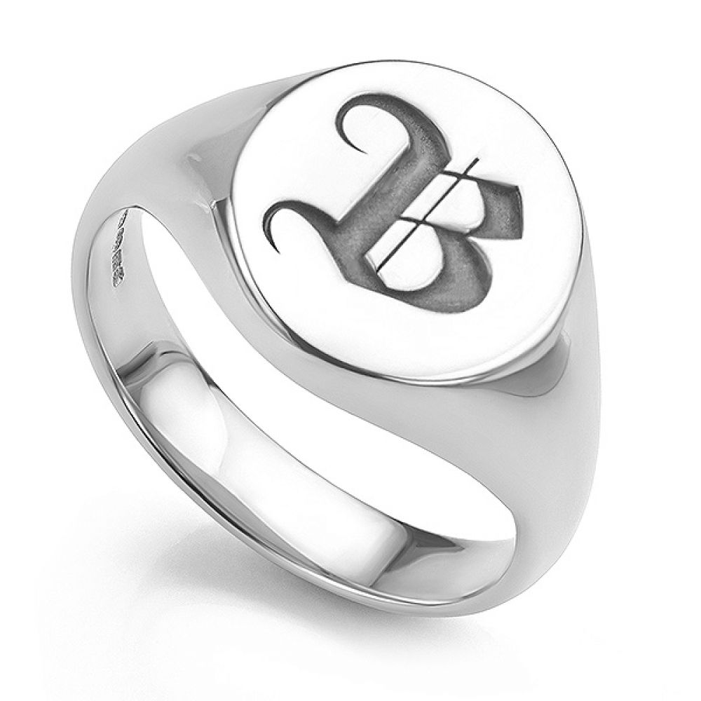 Gold Monogram Ring for Men or Women