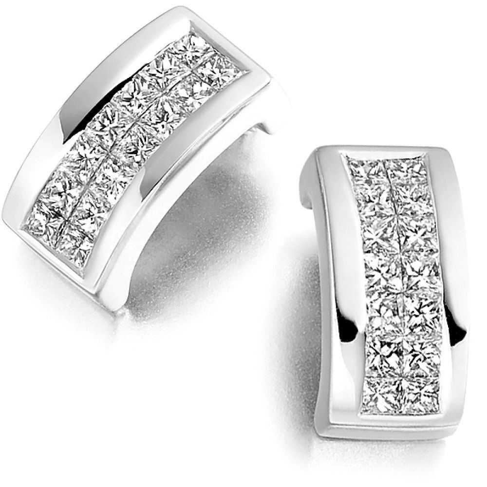 Princess Double Jeweled Earrings
