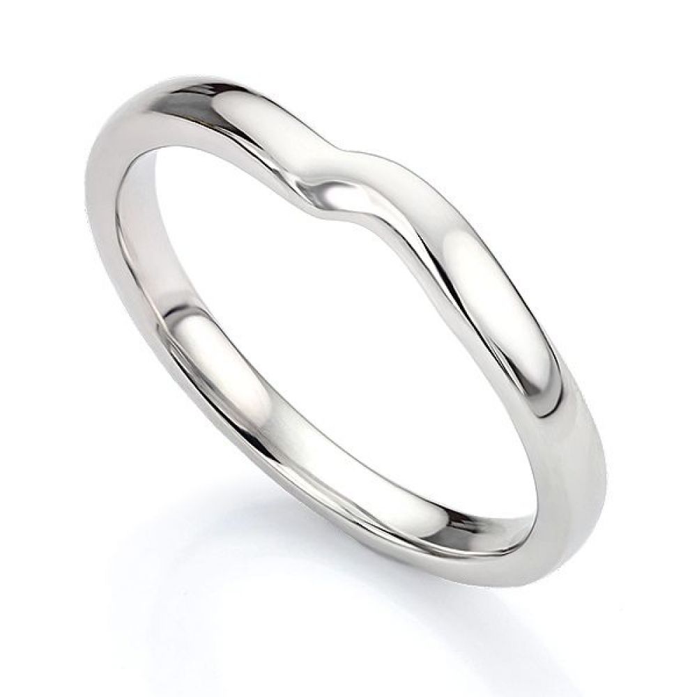 Shaped Wedding Ring for Twist Engagement Ring