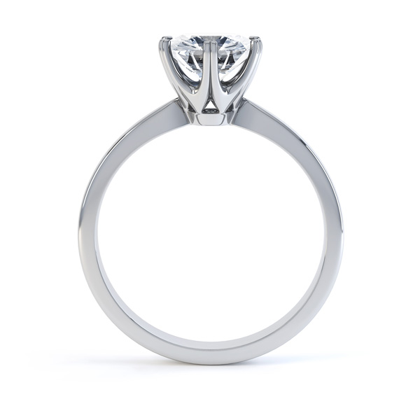 Iconic Six Claw Round Solitaire Engagement Ring