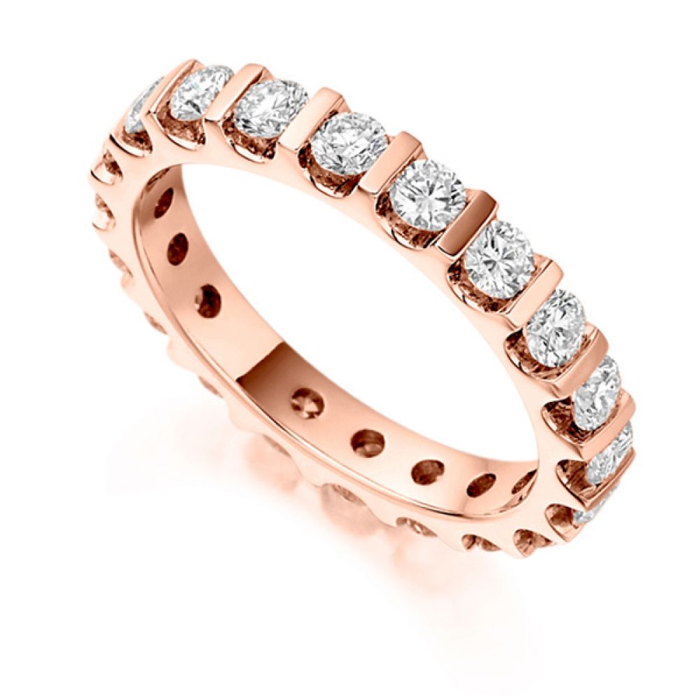 1.50ct Full Diamond Eternity Ring with Bar Setting
