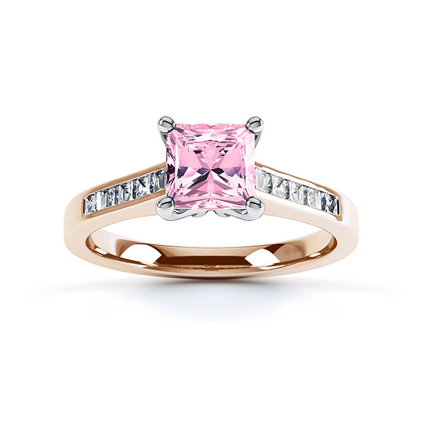 Pink engagement rings on finance