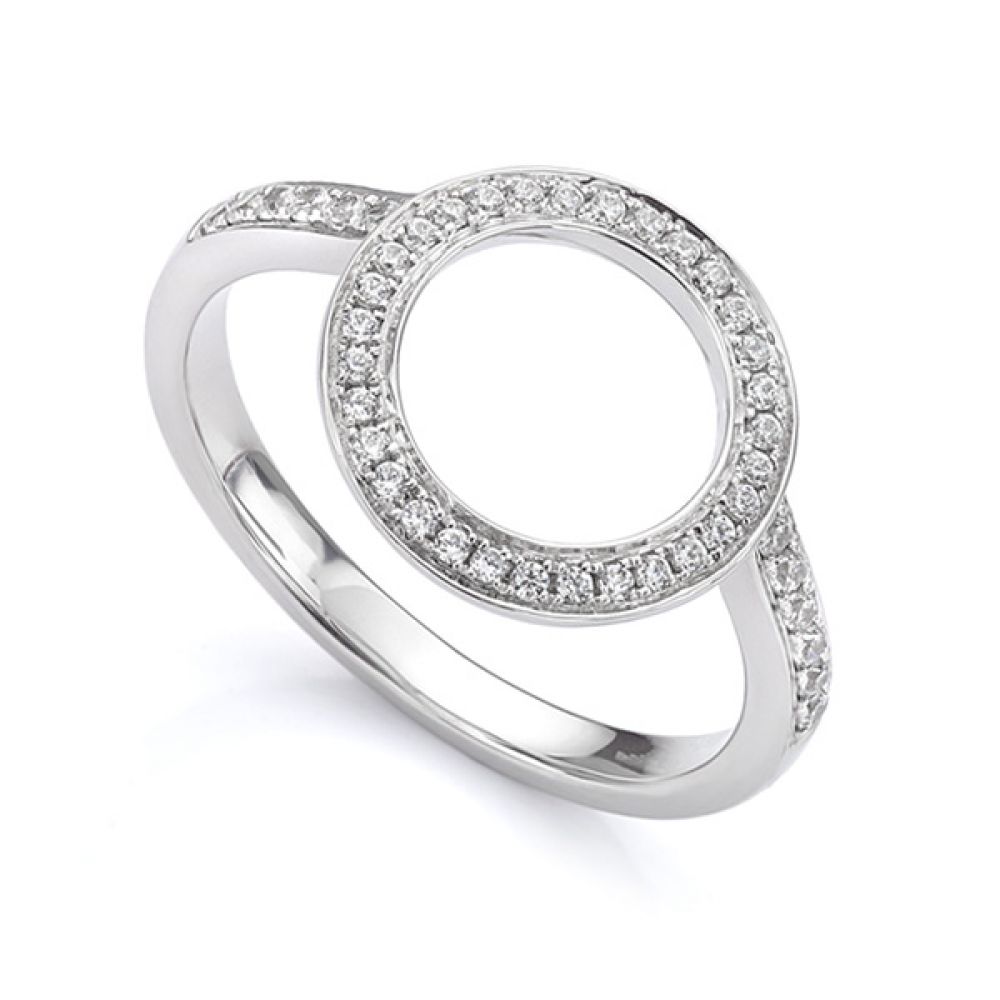 Diamond Halo Enhancer Wedding Ring