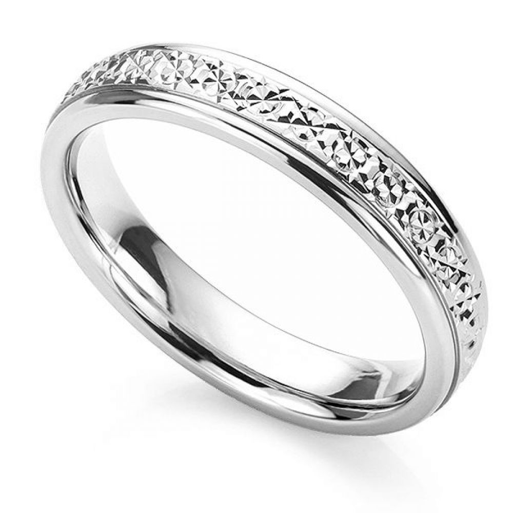 Sparkle Cut Wedding Ring Sparkle Diamond Cut Wedding Ring